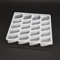 Emballage alimentaire en plastique PET jetable à vente chaude, conteneur rectangulaire, plateau à dumplings, Emballage Alimentaire