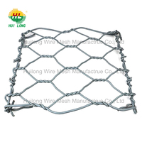 Caisse de gabion en fer galvanisé, revêtement PVC, maille hexagonale, pour contrôle des inondations, barrière de berge de rivière, treillis métallique, calibre 2,4-5 mm, sur mesure