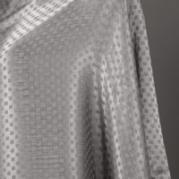 Tissu satiné jacquard en polyester 8866, livraison rapide, à carreaux et rayures, respirant, résistant aux plis, écharpe hijab pour femme, idéal pour le bureau