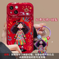 Scrawl Belle Fille Bracelet Design Miroir Fenêtre TPU Téléphone Portable Cas Pour Iphone 6 7 8 Plus X Xr XS 11 12 13 14 15 16 Pro Max