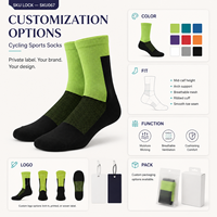 Chaussettes de sport cyclistes Studio Color Block pour programmes de vente au détail performants avec planification de collection multi-SKUs