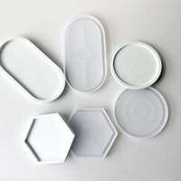 Moule en Silicone Fleur DIY pour Pâtisserie, Plâtre, Gypse, Ciment, Sous-Verre, Tapis de Tasse, Résine Époxy – Lavable au Lave-Vaisselle, Emballage OPP