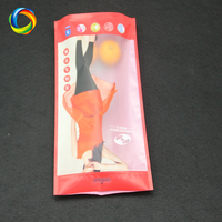 Sacs d'emballage en plastique refermables à glissière rouges personnalisés pour vêtements, maillots de bain, bikinis, chaussettes