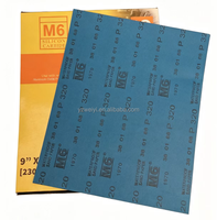 Papier abrasif en gros OEM ODM 9*11 pouces, papier abrasif bleu M6 P5000 pour le polissage du marbre, 100 pièces par paquet