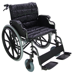 Fauteuil roulant manuel léger pliable avec frein en U pour personnes âgées et handicapées, confortable, antidérapant et durable - Product Image 3