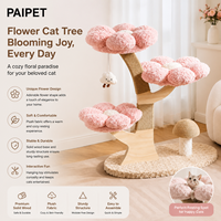PAIPET Arbre à chat floral multi-niveaux avec lit pour chat et griffoir en sisal, mobilier d'intérieur pour chat, arbre d'escalade, OEM, vente en gros