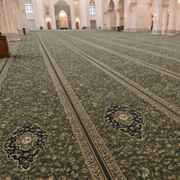 Tapis de prière musulman islamique de luxe, artistique et spirituel, en polyester, personnalisé, pour mosquée, usage commercial intérieur, Ramadan, vente en gros B2B