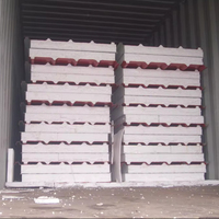 Panneau sandwich en laine de roche de 50 mm, résistant aux intempéries, pour auvent extérieur, avec couche d'isolation épaisse