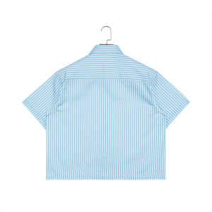 <span class=keywords><strong>Camisas</strong></span> personalizables de manga corta con botones bordados estilo cuadrado <span class=keywords><strong>para</strong></span> hombre - Product Image 4