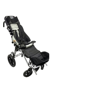 Crystal Mate JBL-ET985ET assis couché à double usage antidérapant dossier haut adulte cerveau <span class=keywords><strong>fauteuil</strong></span> roulant en alliage d'aluminium course manuel - Product Image 1