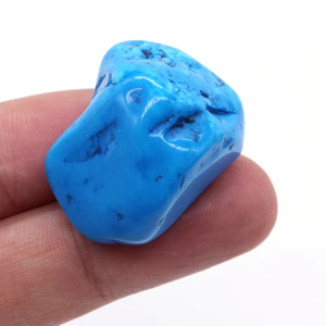 Cristal turquoise bleu en gros [boho], attirance de richesse, pierre décorative, copeaux de pierre brute sculptés, collection de minéraux, bricolage - Product Image 4