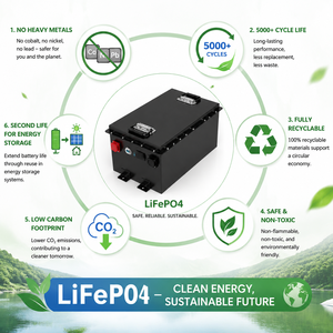 แบตเตอรี่รถยนต์ 60V/64V 100Ah 130Ah 150Ah 4000 รอบการใช้งาน ได้รับการรับรองมาตรฐาน CE สำหรับรถกอล์ฟ  ชนิด LiFePO4 แคโทด รับประกัน 5 ปี - Product Image 6