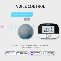 Tuya RF433 Thermostat sans fil Chaudière à gaz Smart WiFi Régulateur de température à distance Régulateur de chauffage au sol Alice Alexa Google