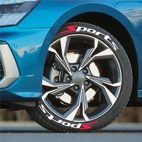Pegatinas Universales de Alta Calidad para Llantas de Coche y Motocicleta, de PVC y Goma, con Letras para Decoración Automotriz