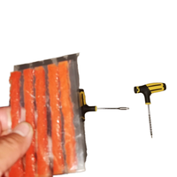 Utilisation d'urgence 8 pièces alésoir de forage vulcanisation Tubeless pneu crevaison bande de réparation réparation cloutage ensemble d'outils