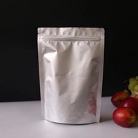 Sacs Ziplock Autoportants en Aluminium Épaissi, Anti-humidité, Qualité Alimentaire, pour l'Emballage de Nouilles, Chewing-gum, Thé, Lait et la Conservation de la Fraîcheur