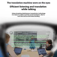 Lunettes intelligentes INMO GO2 AR, lunettes de traduction, traduction simultanée hors ligne intelligente