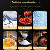 Machine d'emballage entièrement automatique pour le remplissage et la scellage des glaçons pour les aliments et les boissons avec garantie d'un an, ligne de production de gobelets à glace