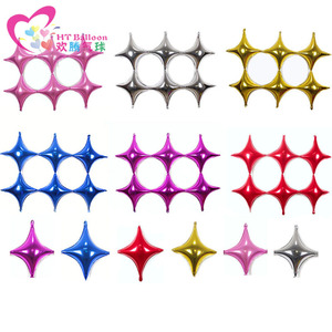 HT <b>Balloon</b> 10-Inch Four-Pointed Star Aluminum Foil <b>Balloons</b> Star-Shaped Wedding Party <b>Decorations</b> - Product Image 3