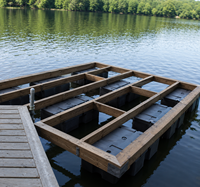 JIZON HDPE Dock Float : Conception modulaire pour la pose, destinée aux distributeurs, entrepreneurs et fabricants d'équipements, moulage par rotation sur mesure
