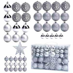 Merry Christmas 2023 3-6cm Wholesale UV Printing 1 Color Plastic(PS) Round Christmas Baubles + <b>Star</b> <b>Tree</b> Hang Balls - Product Image 6