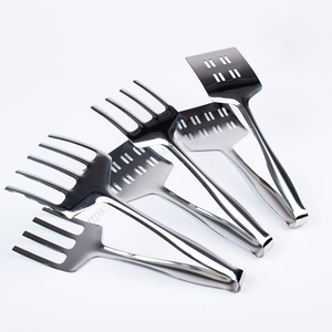 Pinzas de Acero Inoxidable Syh279 al por Mayor, Pinzas para Servir Comida, Pinzas Largas para Barbacoa, Pinzas para Servir Filetes y Panqueques - Product Image 3