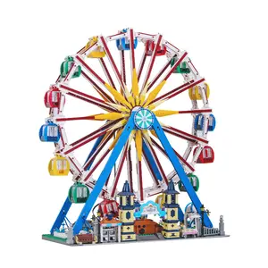 2022 Popular Toys Mould King 11006 Ferris Wheel Education Street View Model Building Blocks Sets With Led Light And Music