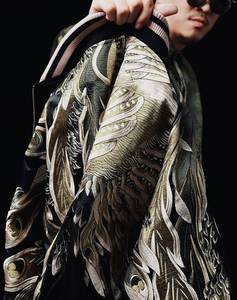 Printemps Automne Mode Veste Hommes Hengsuhe Dragon Broderie Baseball Manteau Homme Double Face Porter Style Chinois Vestes En Vrac - Product Image 4