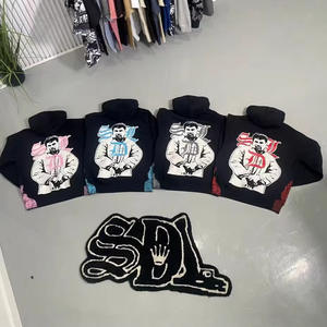 Sudadera con Capucha SDL de Alta Calidad, 100% Algodón, Diseño de Marca, Estilo Casual, Oversize, Streetwear Vintage para Hombre - Product Image 3
