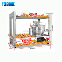 Bouilloire commerciale en acier inoxydable de chine, Machine à Popcorn de maïs de Caramel à vendre ce