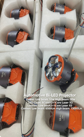 VAHID LS5 Lentille de projecteur Bi-LED 12V, phare LED à double faisceau, lumière blanche 6000K, lentille LED étanche IP68, H4 H7 H11 9005 9006