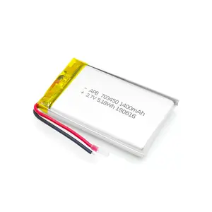 703450 1400mAh 3.7V Li-ion Lipo Lithium Polymer Rechargeable Battery for MP4 MP5 GPS PAD DVD Bluetooth Speaker Replacement Cell