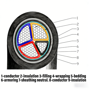 <span class=keywords><strong>Cable</strong></span> Eléctrico <span class=keywords><strong>de</strong></span> Cobre <span class=keywords><strong>de</strong></span> Alta Pureza 16A con Aislamiento XLPE, Resistente al Frío Hasta -40°C ℃   <span class=keywords><strong>Para</strong></span> Proyectos al Aire Libre en Regiones Frías - Product Image 4