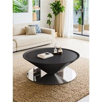 Table basse ronde flottante de style français, table à thé créative et minimaliste pour petit salon, mobilier de maison