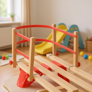 Dossier en contreplaqué rouge pour chaise enfant, accessoire de mobilier, dossier fendu, fonction de sécurité - Product Image 2