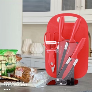 UN set completo di in acciaio inox coltello da cucina fetta di frutta sette pezzo combinazione di regalo set di coltelli - Product Image 1