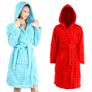 Nuovi Arrivi all'Ingrosso: Accappatoi in Spugna, Pigiami di Lusso per Hotel a Cinque Stelle, Abbigliamento da Notte in Pile Corallo per Donne - Product Image 1