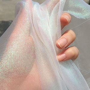 <span class=keywords><strong>Tissu</strong></span> organza personnalisé en polyester noir, vente directe d'usine, <span class=keywords><strong>pas</strong></span> <span class=keywords><strong>cher</strong></span>, robe scintillante, <span class=keywords><strong>tissu</strong></span> organza en rouleau - Product Image 3