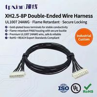 Maßgefertigtes XH 8-Pin Kabelbaum-Set 2,5mm Rastermaß XHP-8 zu XHP-8 Gehäuse-Kabelbaum für Elektronik