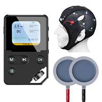 Appareil TDCS, kit de stimulation cérébrale transcrânienne à courant direct DC ES, 4,5 mA, impulsions DC/AC, neurofeedback, masseur de relaxation pour la tête