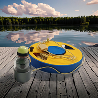 Caméra de pêche portable haute qualité pour eau salée, 360 degrés, 30 m, avec enrouleur manuel, HD, étanche IP68, écran LCD écologique