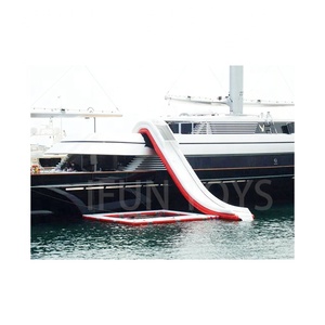 Plateforme flottante <span class=keywords><strong>de</strong></span> luxe gonflable avec toboggan et piscine marine, ponton avec filet <span class=keywords><strong>de</strong></span> protection, parc aquatique gonflable pour bateau - Product Image 4