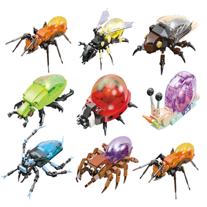 Set di Costruzioni Educative per <span class=keywords><strong>Bambini</strong></span>: Insetti del <span class=keywords><strong>Mondo</strong></span> da Assemblare - Farfalla, Mantide, Scarabeo, Libellula - Product Image 1