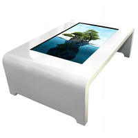 Mesa de Centro Interactiva con Pantalla Táctil LCD Android de 49 y 55 Pulgadas, Señalización Digital para Interiores, para Vestíbulo de Hotel, Restaurante, Exposiciones, Comercio Minorista