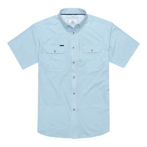 Chemise de pêche boutonnée de haute qualité avec logo de poisson personnalisable OEM, motif camouflage, protection solaire UPF 50 - Product Image 2