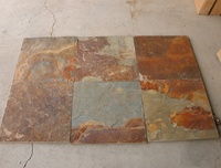 Tuile d'ardoise naturelle rouille pour pavage extérieur, carrelage de sol en ardoise pour salle de bain, cour, jardin, revêtement mural – Approvisionnement direct usine