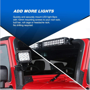 ขายึดหลอดไฟ LED สำหรับติดตั้งบนแร็คหลังคารถยนต์หรือมอเตอร์ไซค์ - Product Image 5
