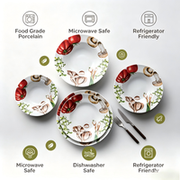Assiettes en porcelaine personnalisées en porcelaine fine, couleur personnalisée, écologiques et jetables pour la maison ou les présentations