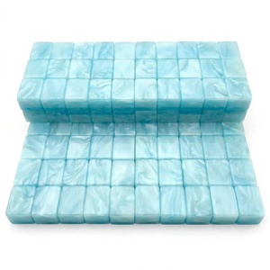 Tuiles de Mahjong en Acrylique Vert Effet Jade Personnalisées, Style Américain de Luxe Moderne, Motifs Jardin Botanique, Pliables, Écologiques, pour le Divertissement - Product Image 5