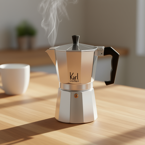 เครื่องชงกาแฟคาร์ล คราเกอร์ 6 ถ้วย หม้อกาแฟอะลูมิเนียมสำหรับเตาแก๊ส - Product Image 3